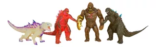 Paquete Juguete Figuras King Kong Vs Godzilla Rosa