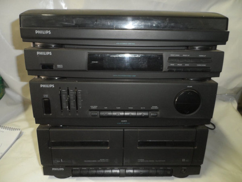 Conjto De Som 4 X 1 Philips - As-405 - C/ T. Disco - Cd - Cx