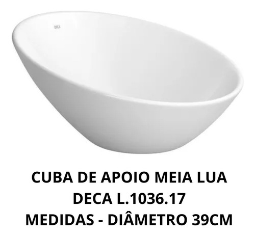 Kit Cuba Deca L1036 Com Torneira E Kit Instalação Completo