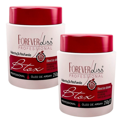 02 Btx Zero Formol Oleo Argan 250g Original Forever Liss