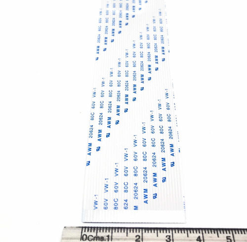 Imagen 2 de 4 de Cable Flex Membrana Plano Flexible 34pines 30cm A W M V W-1