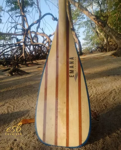 Remo De Linha Em Madeira Para Canoa Havaiana Emana Paddles 