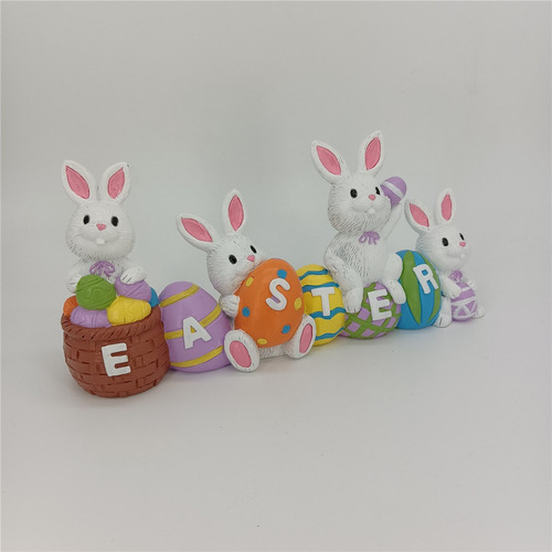 Estatua De Conejo De Pascua Para Estudio De Escritorio Sculp