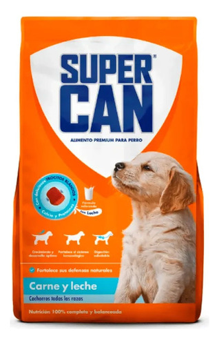 Supercan Cachorros De Carne Y Leche 15kg