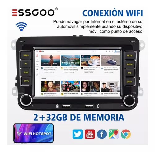 Comprar Reproductor Multimedia para coche Android 2Din Carplay GPS para  Volkswagen/Volkswagen/Golf/Polo/Tiguan/Passat/b7/b6/SEAT/Leon/Skoda/Octavia  1 + 32GB