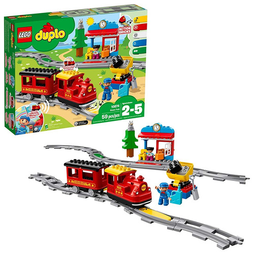 El Tren Del Vapor De Lego Duplo 10.874 Juego De Componentes