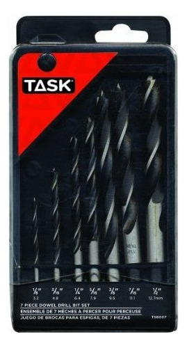Task Tools T56007 Juego De Brocas De 7 Piezas Para Madera Y 
