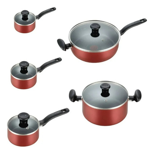 Batería De Cocina T-fal Initiatives Con 18 Pzas