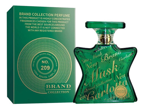 Perfume Brand Collection N° 209 Musk Masculino 25ml 