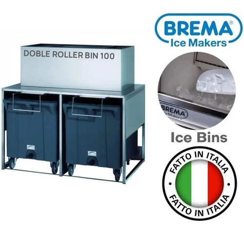 Contenedor De Hielo Doble Roller Bin 100 Brema Italy 