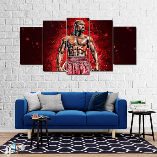 Cuadro Floyd Mayweather Decorativo Moderno Boxeo 150x70