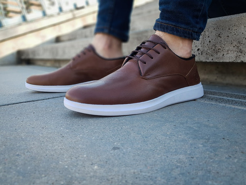 Imagen 8 de 10 de Zapatos Zapatillas De Vestir Urbano Cuero Hombre Libertarios