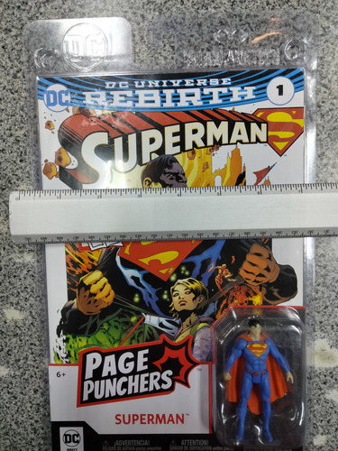 Dc Multiverse Superman, Rebirth, Page Punchers 3 Pulgadas!! (Usado)
