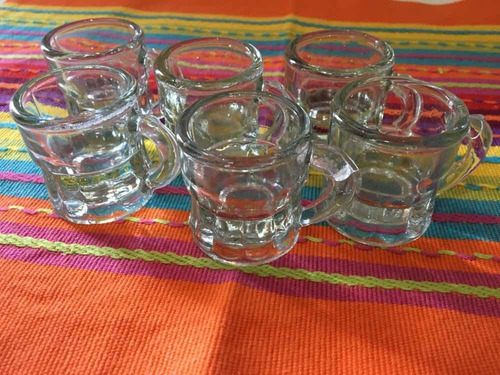 Jarritas Vasos Con Asa De Vidrio (precio Publicación X6)