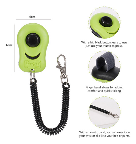 Pet Clicker Para Adiestrar Perros, Gatos, Pájaros Y Caballos