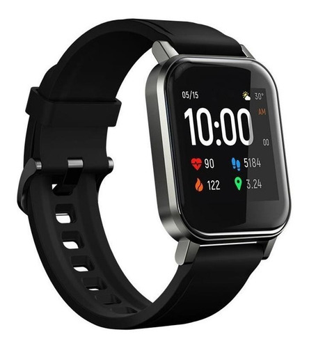 Imagem 2 de 4 de Smartwatch Haylou Smart Watch 2 1.28" pulseira black de silicone LS02