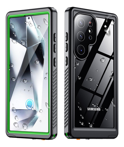 Funda 360 Para Samsung Galaxy S24 Ultra Borde Verde