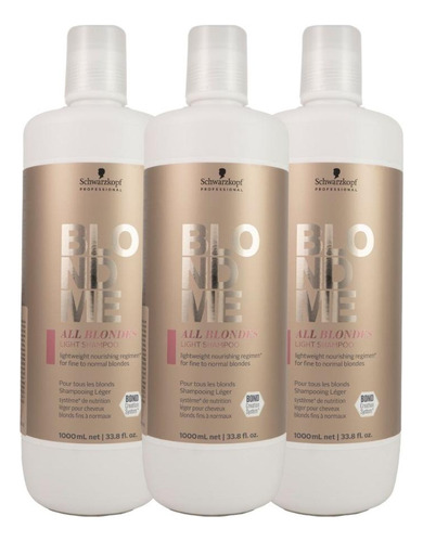 Schwarzkopf Blondme Light Kit 3 Shampoo 1l
