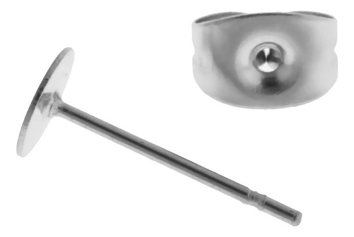 120 Pares Perno Tapones De Pendientes Ear Pin Stud Clip