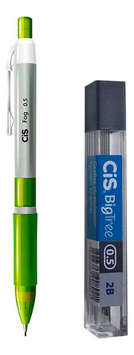 Lapiseira C/ Borracha Fog E Grafite Bigtree 0.5mm 2b Cis Cor Verde