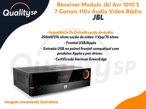Modulo Receiver 5.1 Jbl Hk Avr 1010 Para Caixa De Som 110v