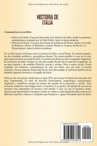 Libro : Historia De Italia Una Guia Fascinante De La...