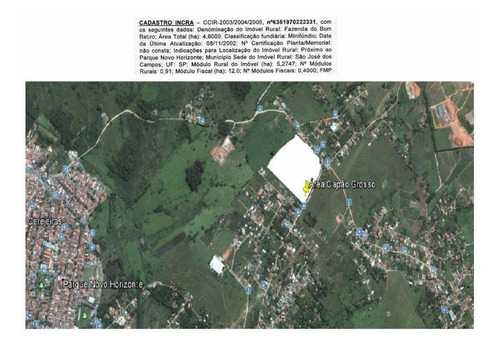 Imagem 1 de 7 de Área Residencial Com 24.200 M² À Venda, Capão Grosso, São José Dos Campos. Ar0006 - Ar0006