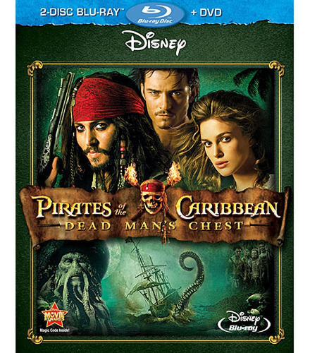 2 Discos Blu-ray + Dvd Pirates Of The Caribbean: Dead