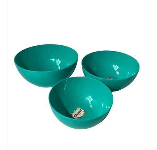 Set De 3 Bowl De Distintos Tamaños Plástico Irrompible Carol