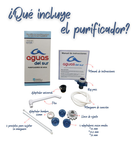 Purificador Aguas Del Sur Filtro De Agua