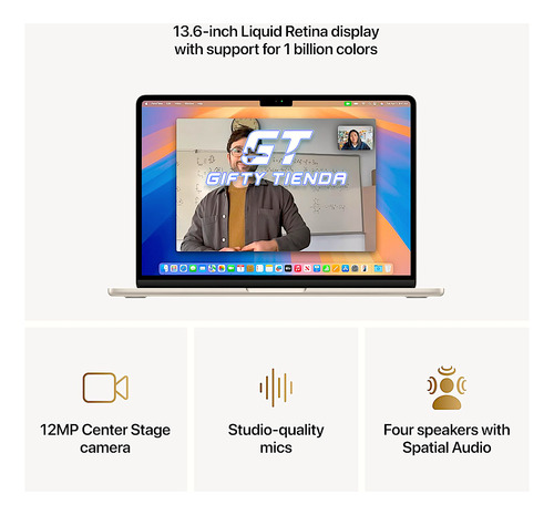 Macbook Air 13 M4 2025 (256 Gb) 16 Gb Ram - Nuevo Sellado Blanco Estelar
