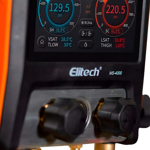 Colector digital Elitech MS-4000 con vacuómetro