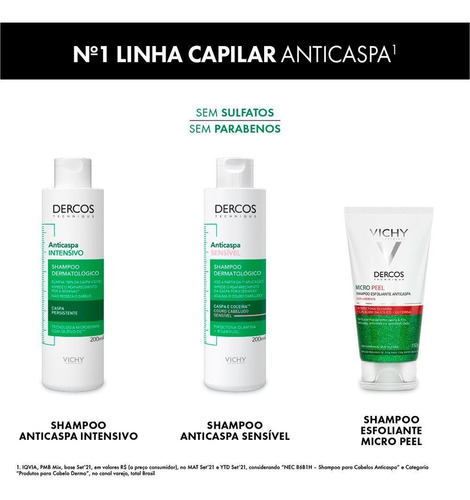 Vichy Dercos Sensitive Anticaspa Shampoo 200 Ml