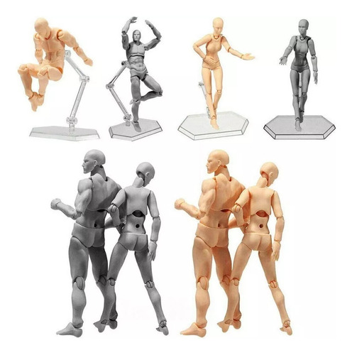 Modelo De Pintura De 4 Modelos De Cuerpo Humano Masculino Y