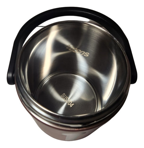Lunchera Vianda Conservadora Redonda Térmica Acero Inox 1.6l