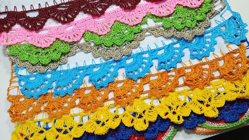 Panos De Prato Com Bicos De Crochê Kit Com 30 Unidades