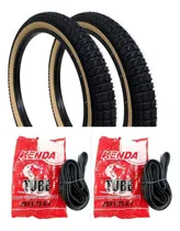 Comprar Par Pneu Aro 20 X 2.25 Paco Rider + Par De Câmaras Aro 20