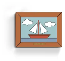 Comprar Cuadros Mural 60x40 Simpsons Barco Pintura Movy Dick