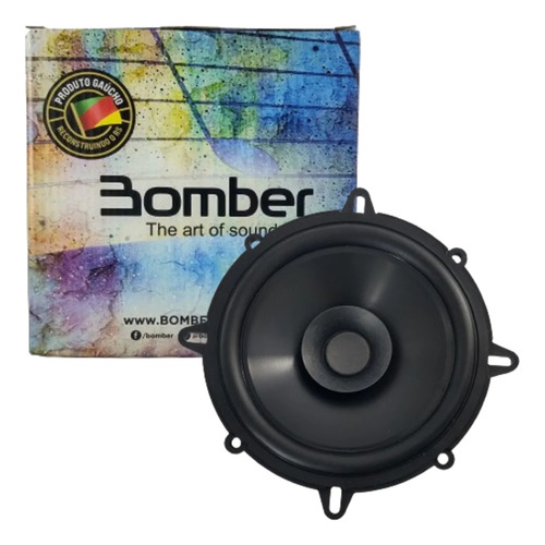 Kit 6 Alto Falantes Bomber 5 Pol 50w 4 Ohms Porta Carro Som Cor Preto