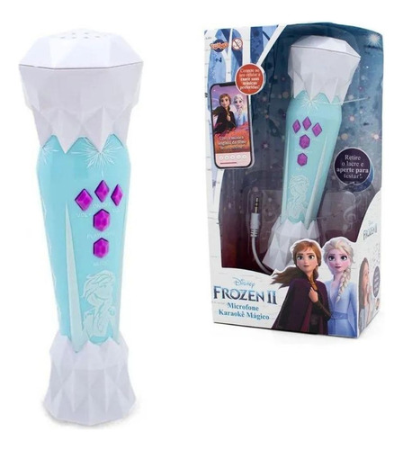 Microfone Karaoke Frozen 2 Com Música