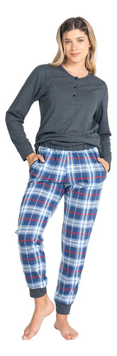 Pijama Dama Juvenil Pantalon Acuadros Mariene 2007