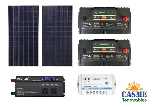 Kit Solar 2000w/día Fotovoltaico