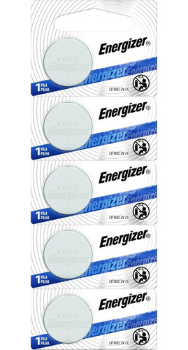 Pack 5 Pilas Litio Energizer Cr 2016 Baterias Troqueladas