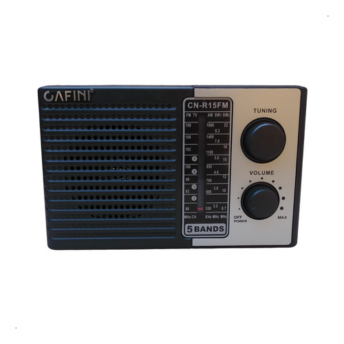Radio 5 Bandas Cafini R15fm Funcion Pila Y Corriente