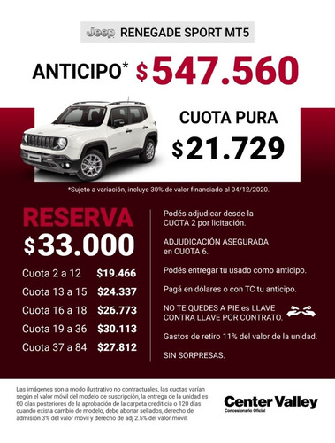 Jeep Renegade Sport Mt5 Vl