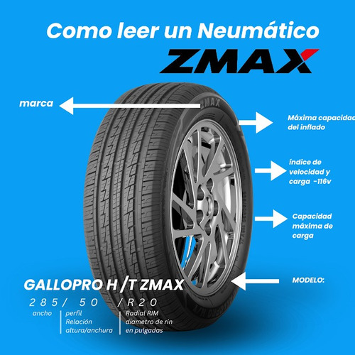 Set X 2 Llantas 235/65 R17 104h Zmax Ly688