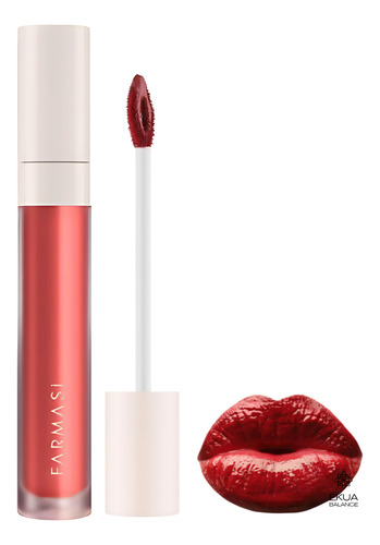 Labial Líquido Mate Farmasi - Larga Duración Y Color Intenso 18 Burn Me Once