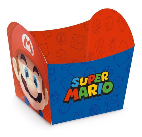 Cestinha Super Mario C/10 Unidades - Produto Oficial