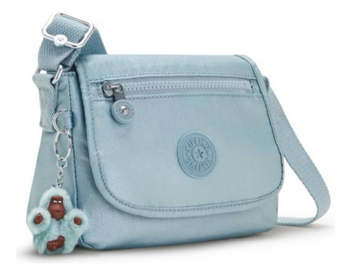  Kipling, Bandolera Sabian,  Color Pearl Teal Metallic