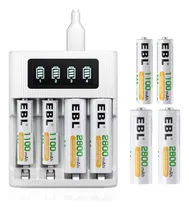 Comprar Cargador Baterías Aa Y Aaa (5v 2a Pantalla Digital) Ebl